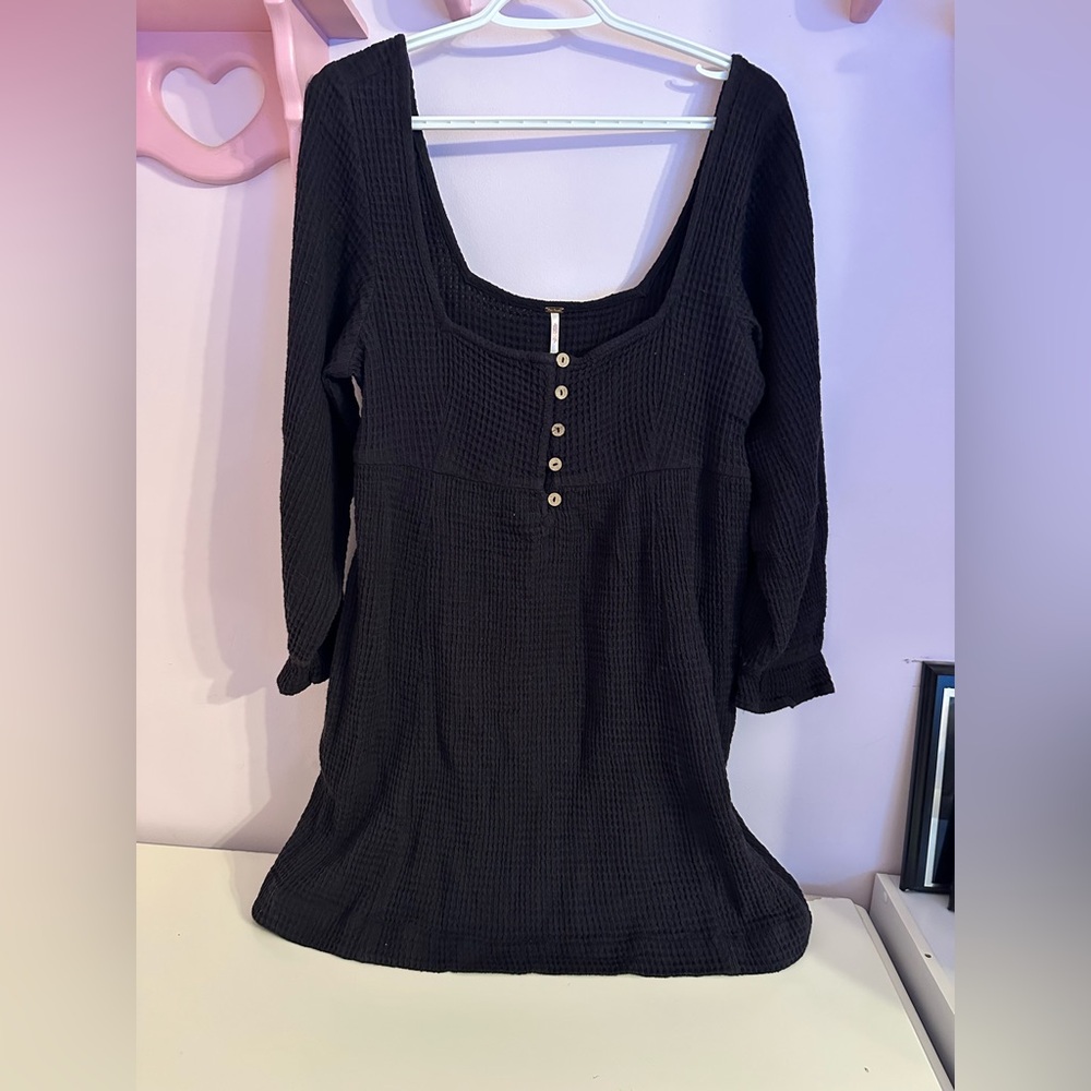 Free People Black Mini Dress